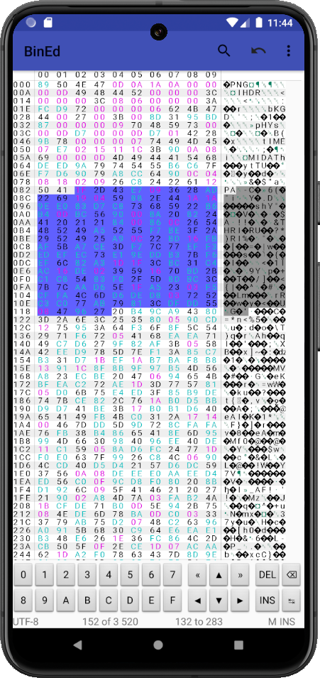 BinEd-Editor Screenshot